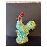 C1 - Aqua Colored Ceramic Chicken Figurine