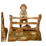 C1 - Set of Three Antique Royal Worcester Porcelain Figurines