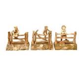 C1 - Set of Three Antique Royal Worcester Porcelain Figurines