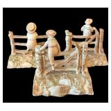 C1 - Set of Three Antique Royal Worcester Porcelain Figurines