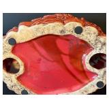 DR - Decorative Rooster Figurine - Ceramic, 11-Inch, Glossy Red