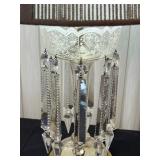 LR - Crystal Glass Table Lamps - Pair