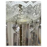 LR - Crystal Glass Table Lamps - Pair