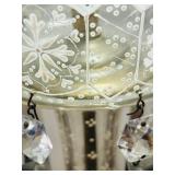 LR - Crystal Glass Table Lamps - Pair