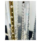 LR - Crystal Glass Table Lamps - Pair