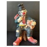 C3 - Flambro Miniature Collection Clown Figurines (Lot of 4) - 8 in Tall