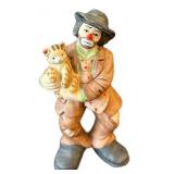 C3 - Flambro Miniature Collection Clown Figurines (Lot of 4) - 8 in Tall