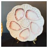 C3 - Set of Three Vintage Porcelain Oyster Plates