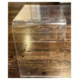 LR -Vintage Clear Lucite Nesting Tables - 3-Piece Set