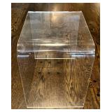 LR -Vintage Clear Lucite Nesting Tables - 3-Piece Set