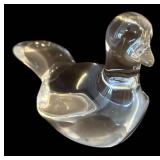 C2 - Baccarat Crystal Dove Bird Figurine - France