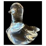 C2 - Baccarat Crystal Dove Bird Figurine - France