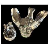 C3 - Two Crystal Glass Birds