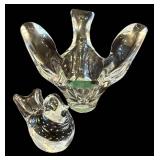 C3 - Two Crystal Glass Birds