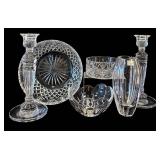 C3 - Mikasa Crystal Vase & Assorted Cut Glassware