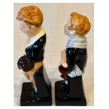 C2 - Set of 8 Royal Doulton Dickens Figurines including Royal Doulton David Copperfield Porcelain Figurine.