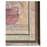 LR - Pottery Vase with Flowers Framed Wall Art