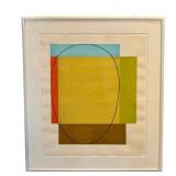 DR - Robert Mangold Five Color Frame 1985 Woodblock Print - Edition 200