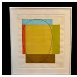DR - Robert Mangold Five Color Frame 1985 Woodblock Print - Edition 200