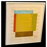 DR - Robert Mangold Five Color Frame 1985 Woodblock Print - Edition 200