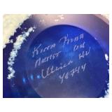 C1 - Kosta Boda Open Minds Vase - Hand-Painted by Ulricha Hydman