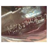 DR - Daum Crystal Snail Sculpture on Black Base - Base Chip