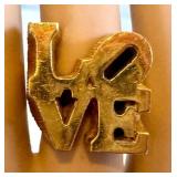 Robert Indiana Love Ring - Vintage Valentine Ring, Size 4.75