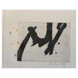 Robert Motherwell Calligraphy IV Etching/Aquatint 24/30