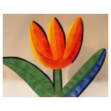 PTRY - Kosta Boda Tulipa Plate by Ulrica Hydman-Vallien - Hand-Painted