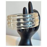 Vintage Ribbed Lucite Bracelet