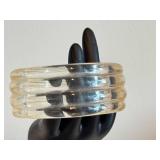 Vintage Ribbed Lucite Bracelet