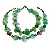 Fluorite Bead Necklaces (Lot of 2) Green Fluorite Jewelry