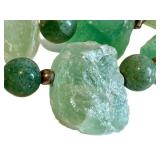 Fluorite Bead Necklaces (Lot of 2) Green Fluorite Jewelry