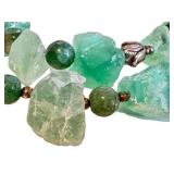 Fluorite Bead Necklaces (Lot of 2) Green Fluorite Jewelry