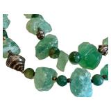 Fluorite Bead Necklaces (Lot of 2) Green Fluorite Jewelry