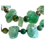 Fluorite Bead Necklaces (Lot of 2) Green Fluorite Jewelry