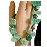 Fluorite Bead Necklaces (Lot of 2) Green Fluorite Jewelry