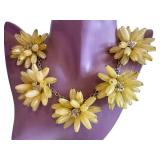 Floral Fashion Necklaces - 16 in Each, Set of 5