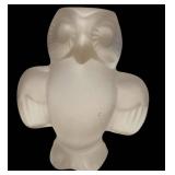 Lalique Chouette Owl Crystal Sculpture (3.5 in) - De Sevres Owl Crystal (3 in)