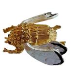 BSK Vintage Fly Brooch - Gold-Tone with Rhinestones