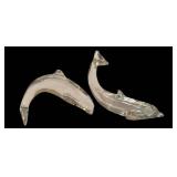 Baccarat Crystal Dolphin Figurines (Lot of 2)