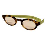Eyebobs Reading Glasses 1.5 Strength - Tortoiseshell Frames & Green Arms