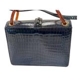 MBR - Greta Vintage Croc-Embossed Handbag