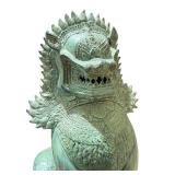 Pair of Chinese Cast Bronze Guardian Lions - Foo Dogs