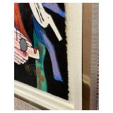 Blossoming Flowers by Tie Feng Jiang - Framed Abstract Floral Artwork, Vibrant Colors