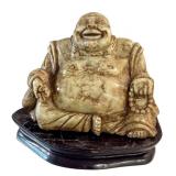 Laughing Buddha Sculpture - Soapstone, Chinese