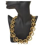 Christian Dior Vintage Gold-Tone Rope-Link Necklace 17-Inch