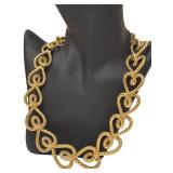 Christian Dior Vintage Gold-Tone Rope-Link Necklace 17-Inch