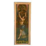 DR - La Yetta Belly Dancer Poster - Framed - Circa 1901