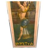 DR - La Yetta Belly Dancer Poster - Framed - Circa 1901